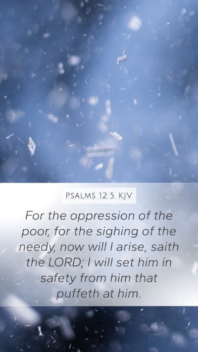 Psalms 12:5 KJV Bible Verse Image