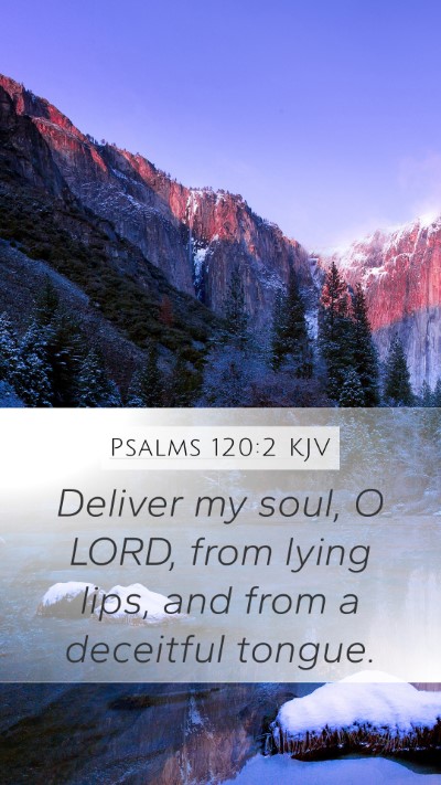 Psalms 120:2 KJV Bible Verse Image
