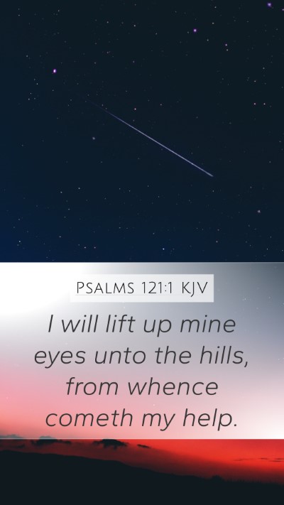 Psalms 121:1 KJV Bible Verse Image
