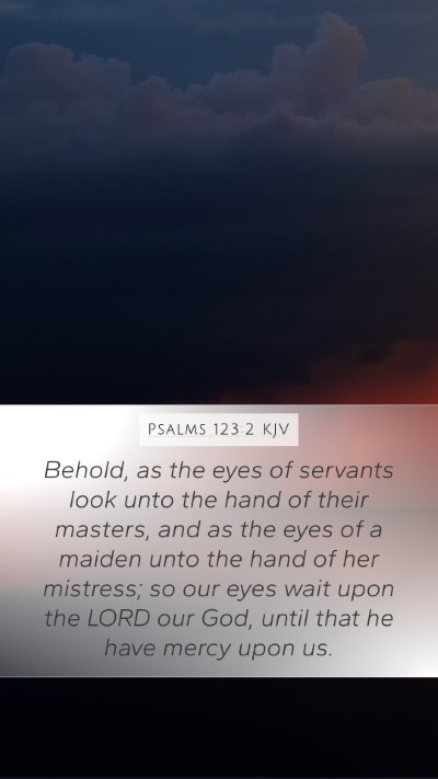 Psalms 123:2 KJV Bible Verse Image