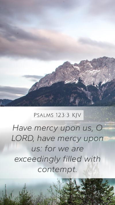 Psalms 123:3 KJV Bible Verse Image