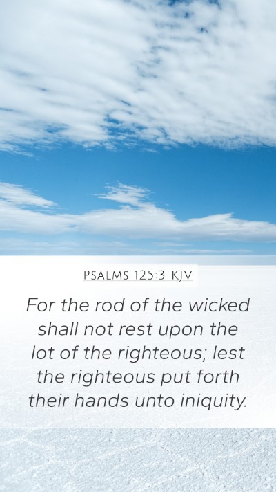 Psalms 125:3 KJV Bible Verse Image