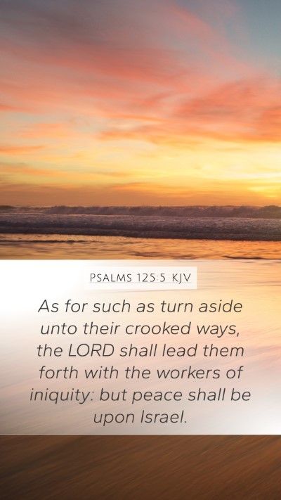 Psalms 125:5 KJV Bible Verse Image