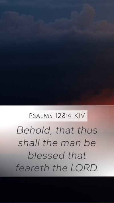 Psalms 128:4 KJV Bible Verse Image