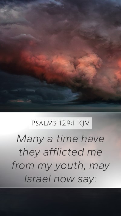 Psalms 129:1 KJV Bible Verse Image