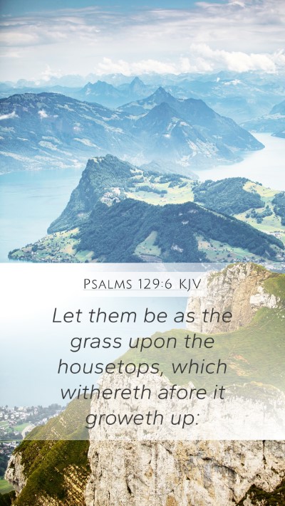 Psalms 129:6 KJV Bible Verse Image
