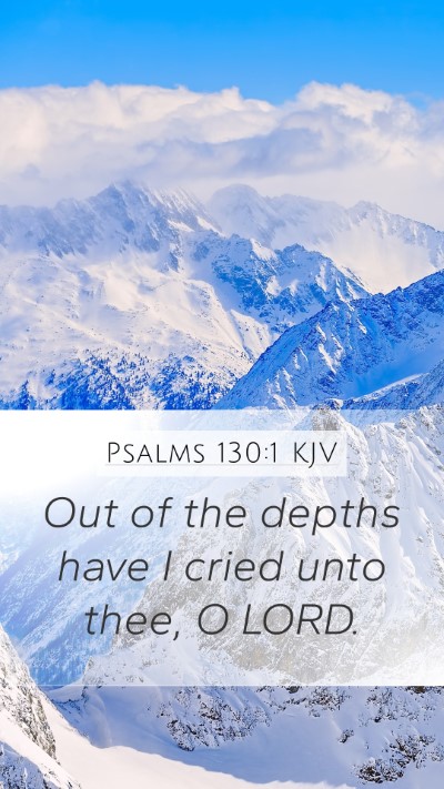 Psalms 130:1 KJV Bible Verse Image