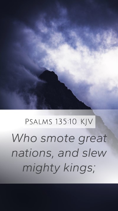 Psalms 135:10 KJV Bible Verse Image