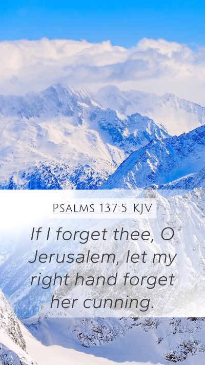 Psalms 137:5 KJV Bible Verse Image