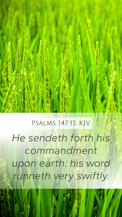 Psalms 147:15 KJV Bible Verse Image