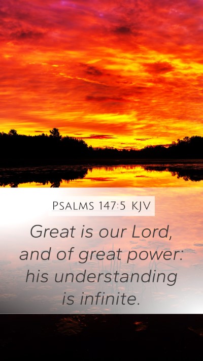 Psalms 147:5 KJV Bible Verse Image