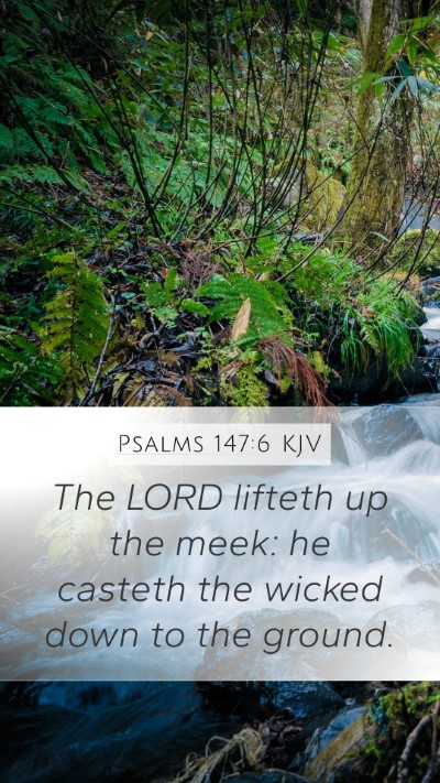 Psalms 147:6 KJV Bible Verse Image