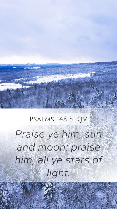 Psalms 148:3 KJV Bible Verse Image