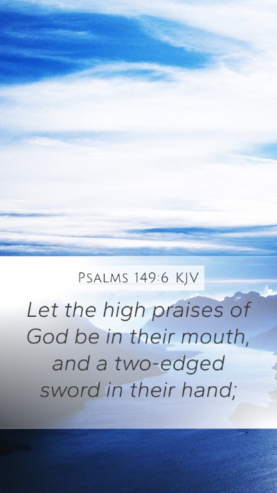 Psalms 149:6 KJV Bible Verse Image