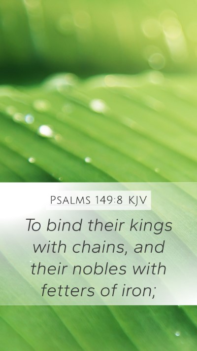 Psalms 149:8 KJV Bible Verse Image