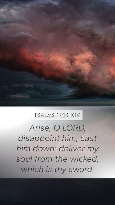 Psalms 17:13 KJV Bible Verse Image