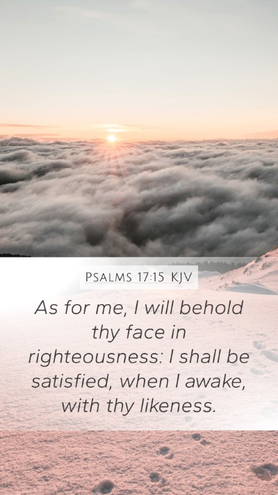 Psalms 17:15 KJV Bible Verse Image