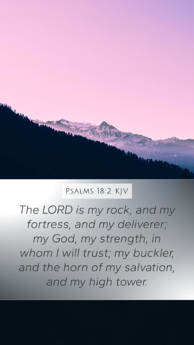 Psalms 18:2 KJV Bible Verse Image