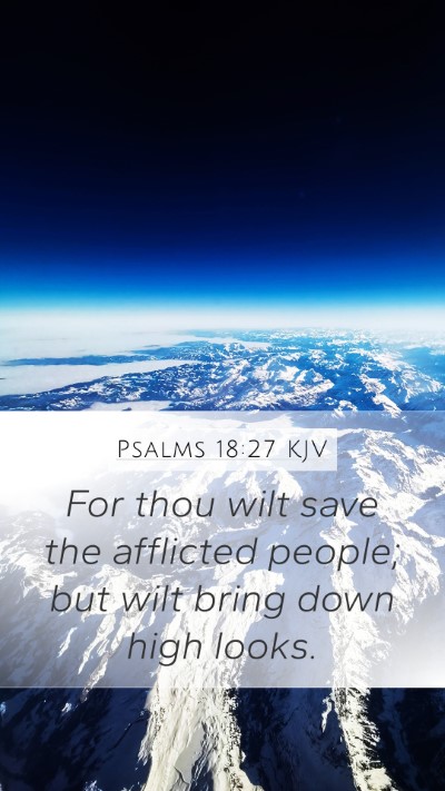 Psalms 18:27 KJV Bible Verse Image