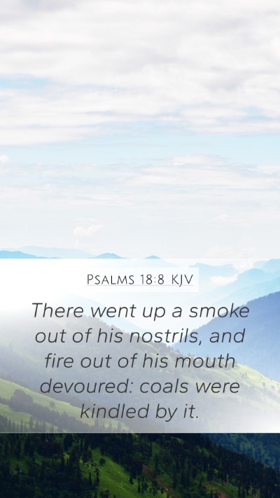 Psalms 18:8 KJV Bible Verse Image