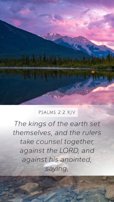 Psalms 2:2 KJV Bible Verse Image