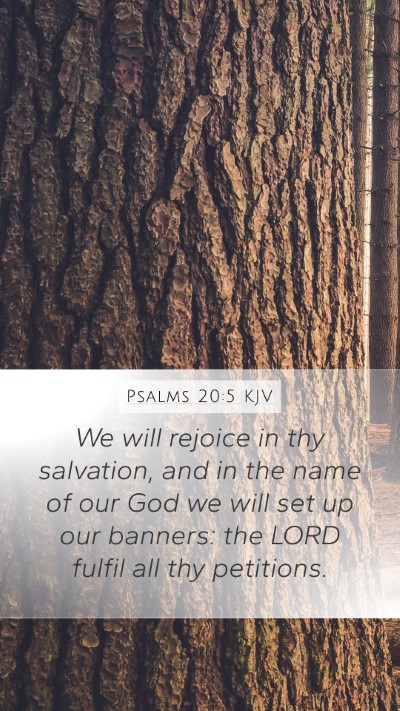Psalms 20:5 KJV Bible Verse Image