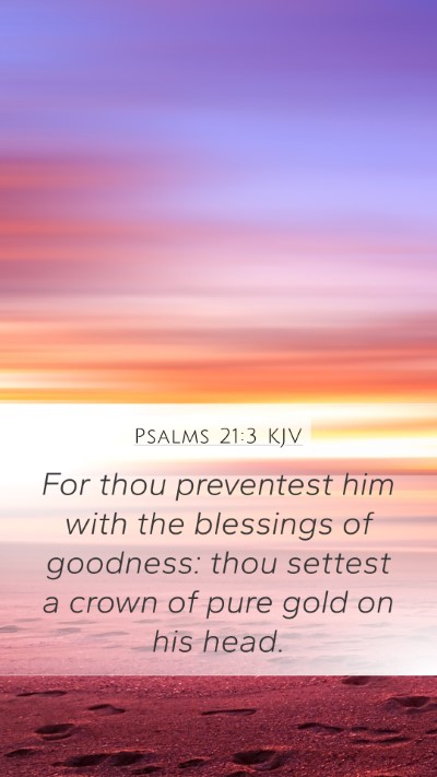 Psalms 21:3 KJV Bible Verse Image