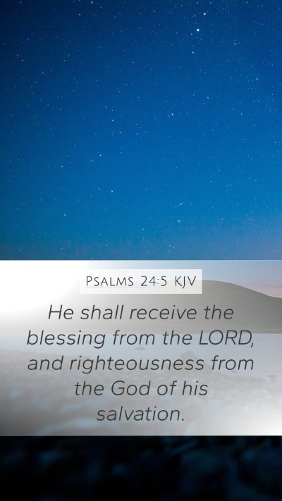 Psalms 24:5 KJV Bible Verse Image