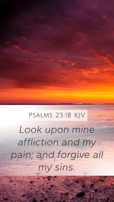 Psalms 25:18 KJV Bible Verse Image