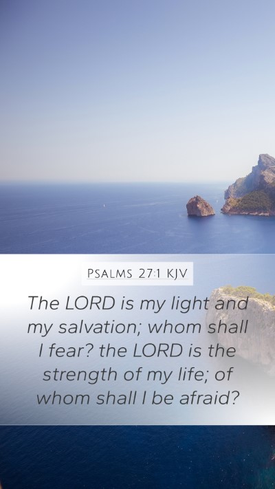 Psalms 27:1 KJV Bible Verse Image