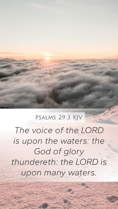 Psalms 29:3 KJV Bible Verse Image