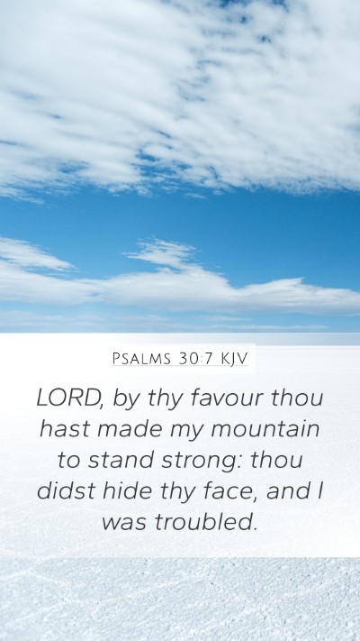 Psalms 30:7 KJV Bible Verse Image