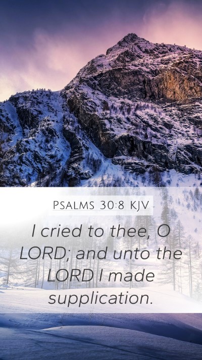 Psalms 30:8 KJV Bible Verse Image