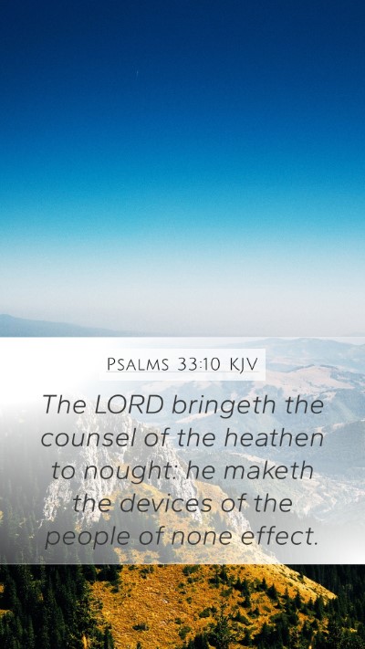 Psalms 33:10 KJV Bible Verse Image