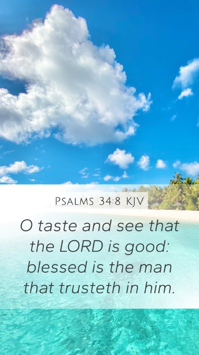 Psalms 34:8 KJV Bible Verse Image