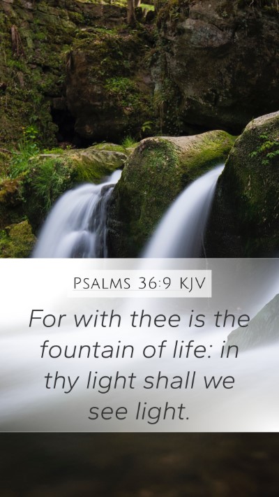 Psalms 36:9 KJV Bible Verse Image