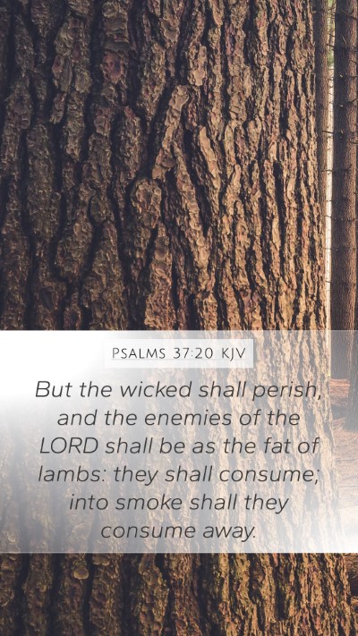 Psalms 37:20 KJV Bible Verse Image