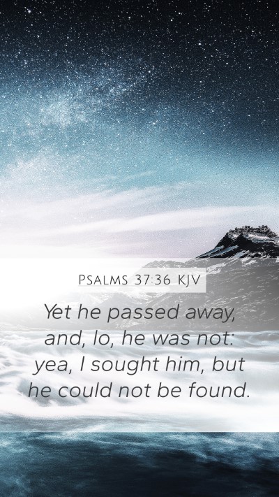 Psalms 37:36 KJV Bible Verse Image
