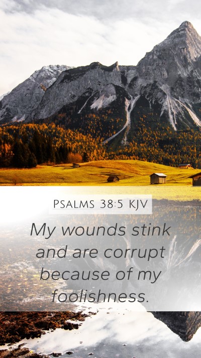 Psalms 38:5 KJV Bible Verse Image