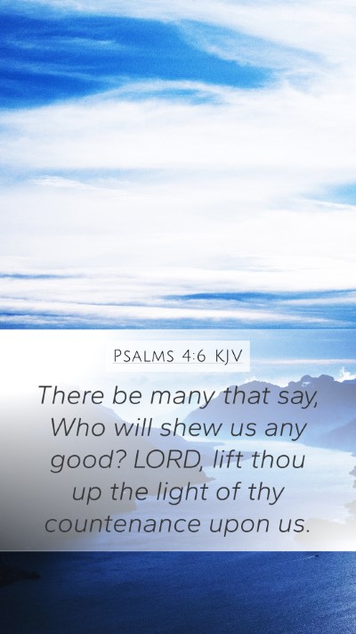 Psalms 4:6 KJV Bible Verse Image
