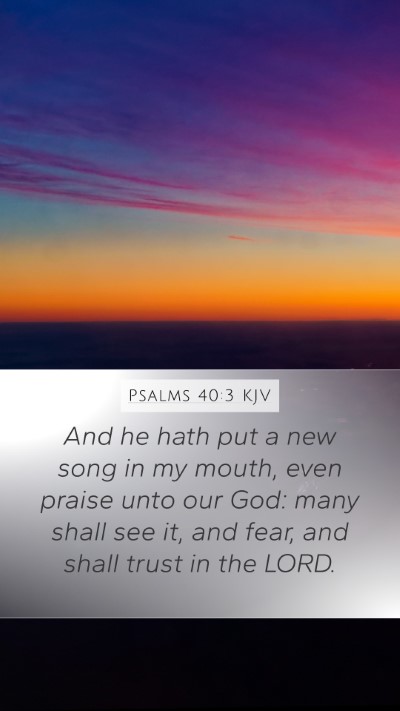 Psalms 40:3 KJV Bible Verse Image