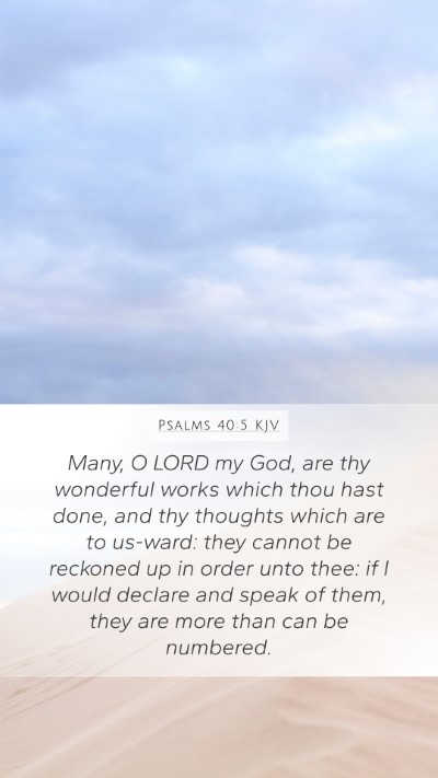 Psalms 40:5 KJV Bible Verse Image