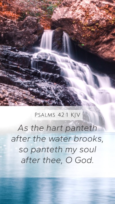 Psalms 42:1 KJV Bible Verse Image