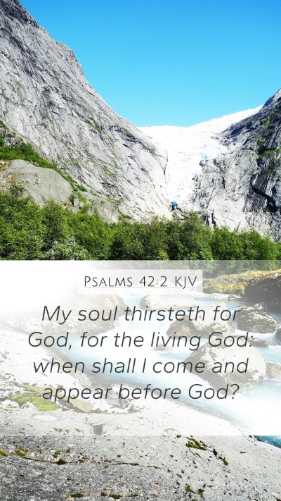 Psalms 42:2 KJV Bible Verse Image