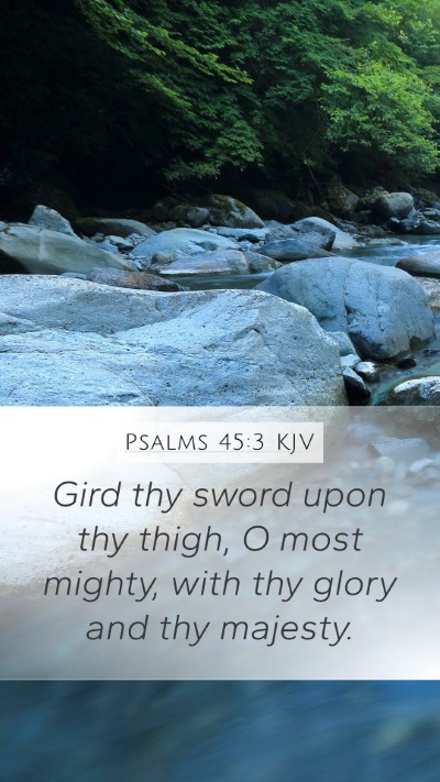 Psalms 45:3 KJV Bible Verse Image