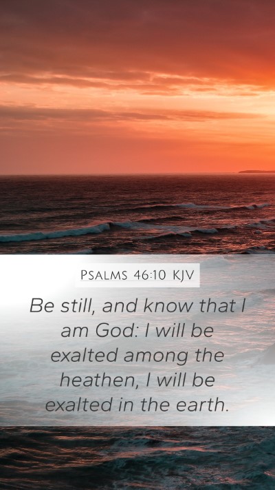 Psalms 46:10 KJV Bible Verse Image