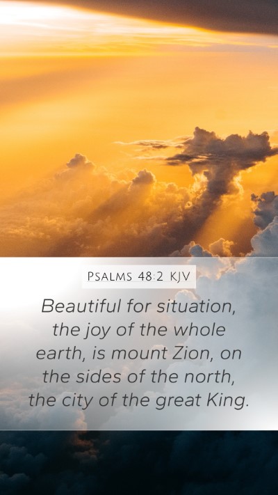 Psalms 48:2 KJV Bible Verse Image
