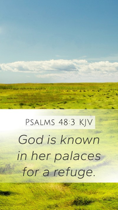 Psalms 48:3 KJV Bible Verse Image