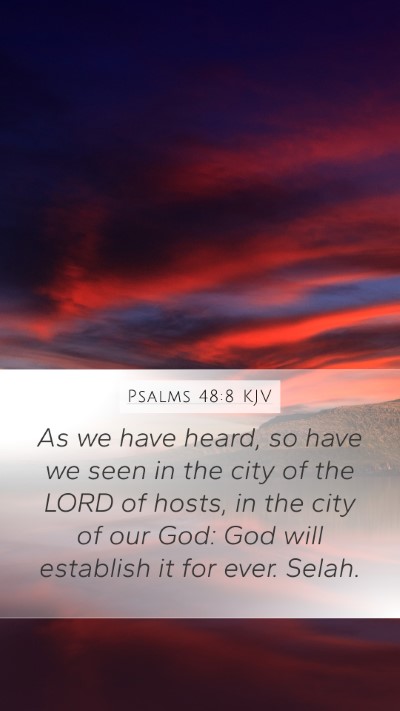 Psalms 48:8 KJV Bible Verse Image