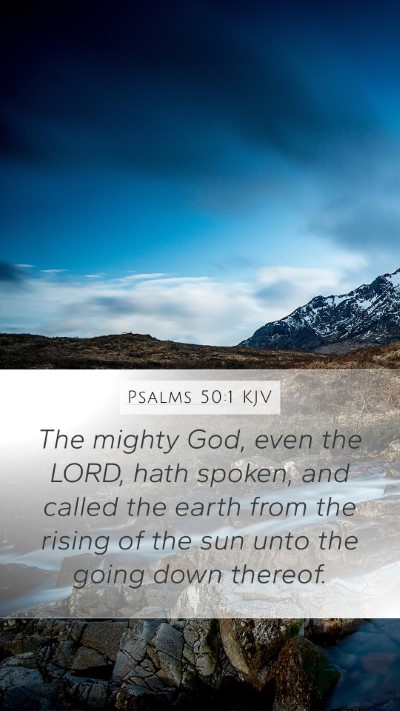 Psalms 50:1 KJV Bible Verse Image